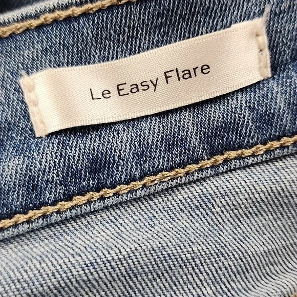 FRAME Le Easy Flare Light Wash High Rise Stretch Jeans Size 33 - Picture 7 of 11